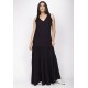 Vestido Aurora Longo Viscose Preto