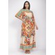 Vestido Kaftan Viscose Longo Estampa Tucano Urbano