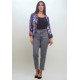 Kimono Viscose Manga Ampla Estampa Jardim Celeste