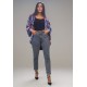 Kimono Viscose Manga Ampla Estampa Jardim Celeste