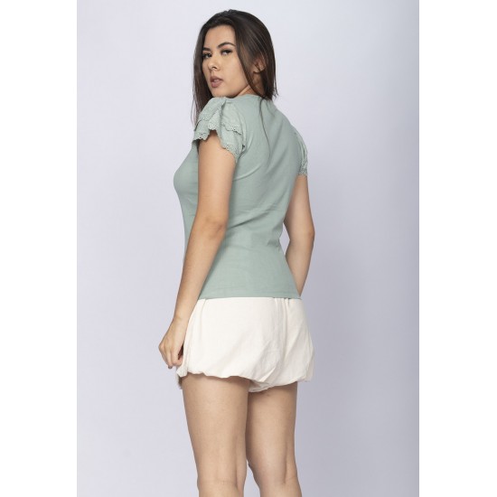 Blusa Baby de Algodão Green