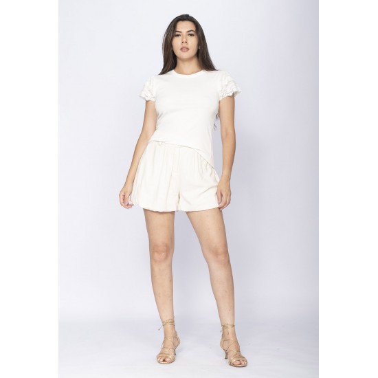 Blusa Baby de Algodão Branca