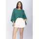 Blusa Poncho Baguari Amplo Verde