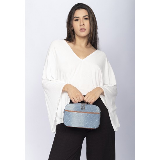 Bolsa Baú Jeans