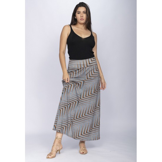 Saia Longa Malha SAZ Estampa Murici