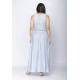Conjunto de Saia e Croped Essência da Mata Renda Blue