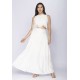 Conjunto de Saia e Croped Essência da Mata Renda Branco