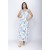 Vestido Longo Acará Malha Estampa Selvagem Blue