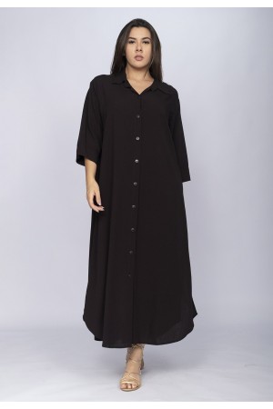 Vestido Chemise Tapajó Viscose Preto