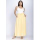 Saia Longa Viscose Amarelo Sun