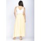 Saia Longa Viscose Amarelo Sun