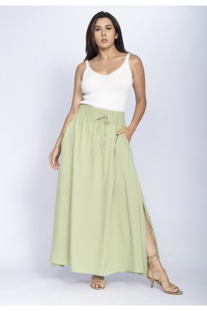 Saia Longa Viscose Verde Serenity