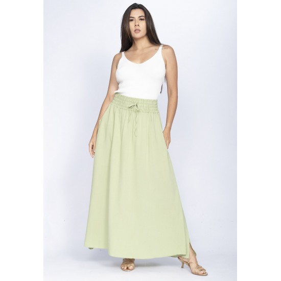 Saia Longa Viscose Verde Serenity