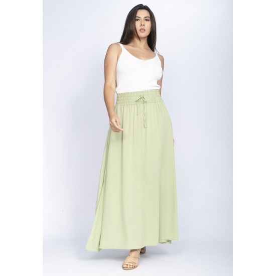 Saia Longa Viscose Verde Serenity
