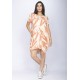 Vestido Curto Malha Amplo Always Estampa Verde Selvagem Laranja