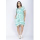 Vestido Curto Malha Amplo Always Estampa Aqua Flora