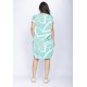 Vestido Curto Malha Amplo Always Estampa Aqua Flora