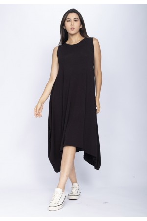 Vestido Saruel Regata Malha Preto