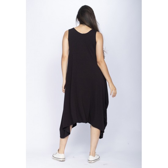 Vestido Saruel Regata Malha Preto