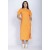 Vestido Midi Easy Algodão Manga Curta Laranja Summer