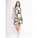 Vestido Aiyra Curto Malha Estampa Chapada de Areia