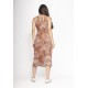 Vestido Aimara Curto Trapézio Malha Palmas da Terra