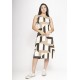 Vestido Aimara Curto Trapézio Malha Estampa Igaci
