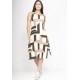 Vestido Aimara Curto Trapézio Malha Estampa Igaci