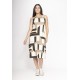 Vestido Aimara Curto Trapézio Malha Estampa Igaci