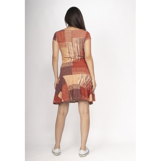Vestido Aiyra Curto Malha Tramas do Sol