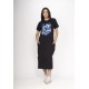 Vestido Midi Algodão Manga Curta Araras RIO Sombra da Mata