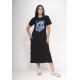 Vestido Midi Algodão Manga Curta Araras RIO Sombra da Mata
