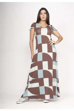 Vestido Amanara Longo Malha Santa Rosa do Tocantins