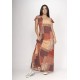 Vestido Amanara Longo Malha Tramas do Sol