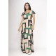 Vestido Amanara Longo Malha Estampa Chapada de Areia