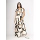 Vestido Amanara Longo Malha Estampa Igaci