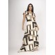 Vestido Amanara Longo Malha Estampa Igaci