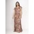 Vestido Amanara Longo Malha Estampa Palmas da Terra