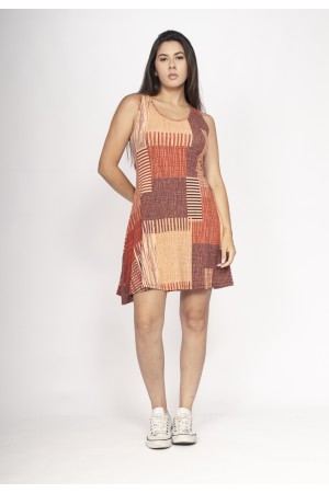 Vestido Anahí Curto Regata Tramas do Tempo