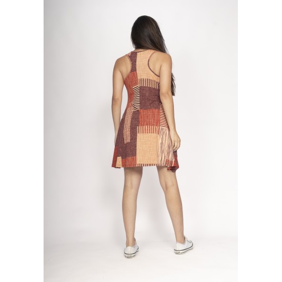 Vestido Anahí Curto Regata Tramas do Tempo