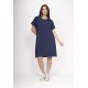 Vestido Amanayara Curto Malha Azul Marinho