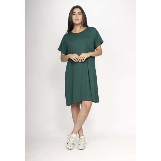 Vestido Amanayara Curto Malha Verde