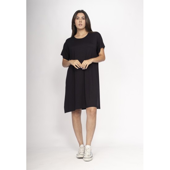 Vestido Amanayara Curto Malha Preto