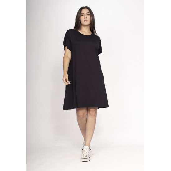 Vestido Amanayara Curto Malha Preto