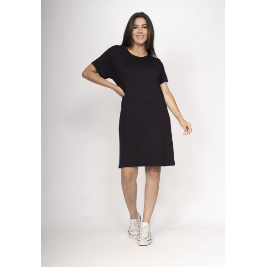 Vestido Amanayara Curto Malha Preto
