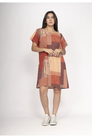 Vestido Amanayara Curto Malha Tramas da Sol