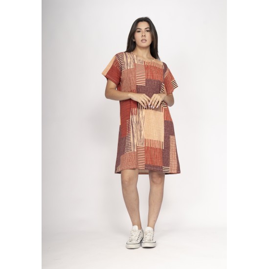 Vestido Amanayara Curto Malha Tramas da Sol