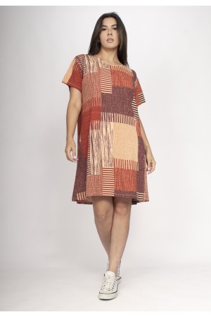 Vestido Amanayara Curto Malha Tramas da Sol