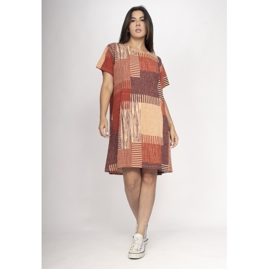 Vestido Amanayara Curto Malha Tramas da Sol