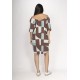 Vestido Curto Malha Ombro a Ombro Mullet Amplo Santa Rosa do Tocantins